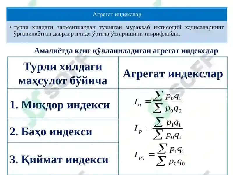 Маҳсулот баҳоси (price) 8