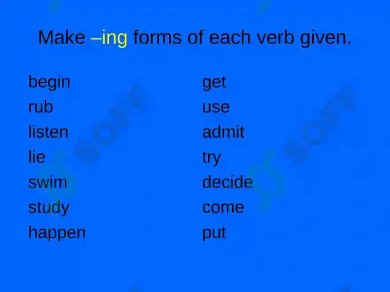 THE PRESENT CONTINUOUS TENSE 8