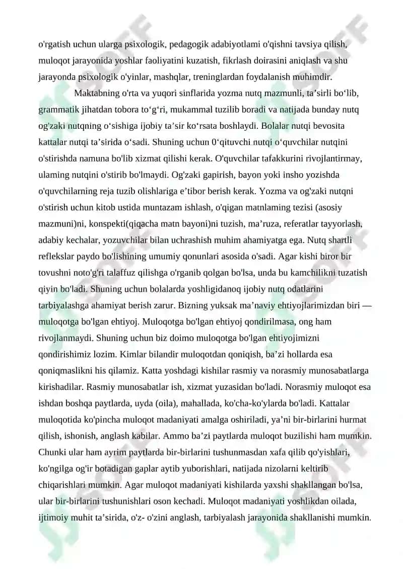 Sinf majlisini tashkil etish metodikasi 8
