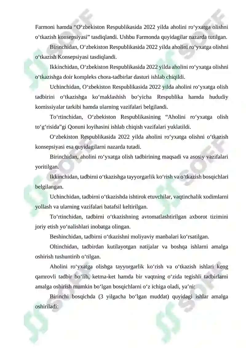 Aholini ro‘yxatga olish 8