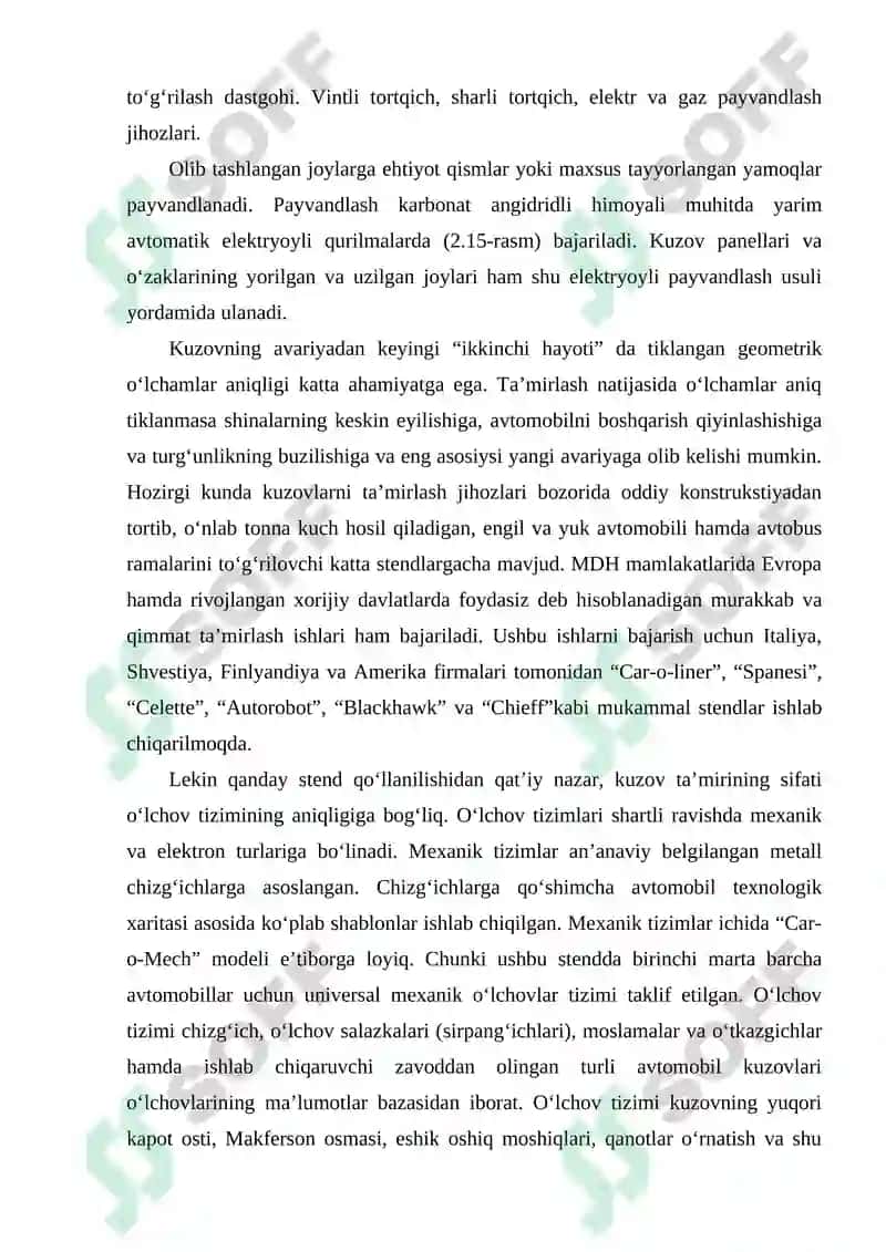Gidravlik va pnevmatik jihozlar tizimlarining detallarini va yig‘ma birikmalarini ta`mirlash 8