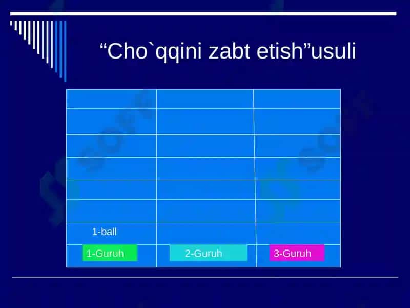 TA`LIM SIFATINI OSHIRMOQCHI BO`LGAN ISHLARI TAQDIMOTI 8