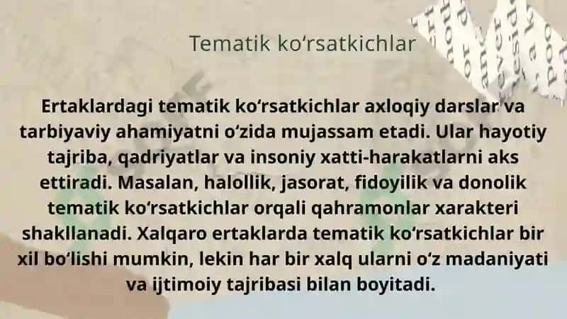 Xalqaro Ertak Motivlari 8