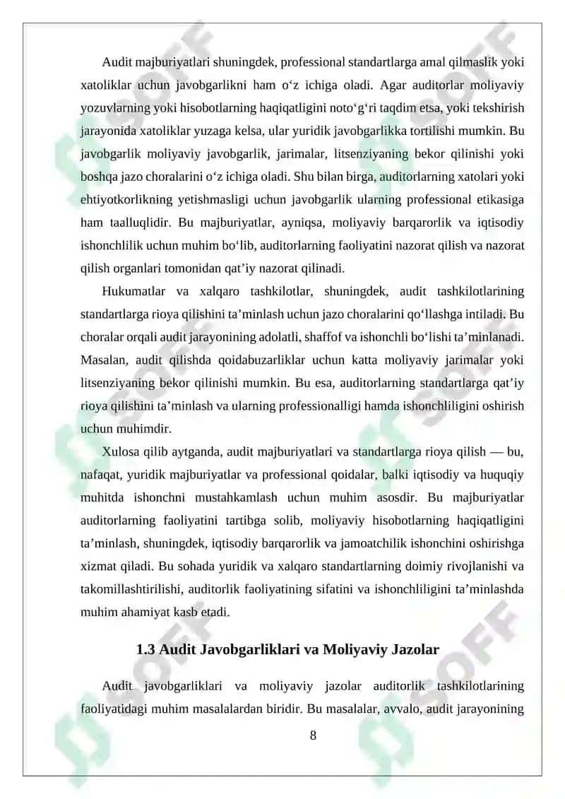 Audit Tashkilotlarining Huquqlari Majburlatlari va Javobgarliklari 8