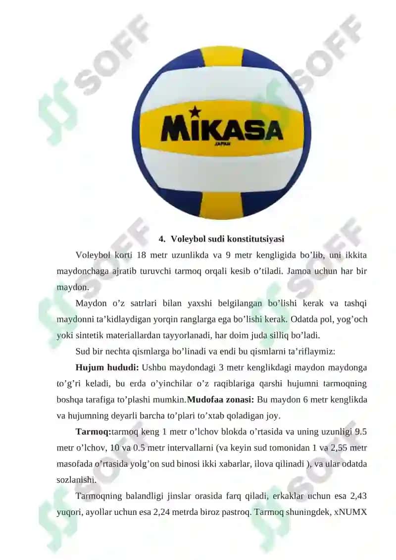 Sport maydonlari o‘lchamlari 8