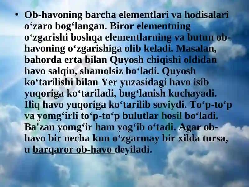 Ob-havo va iqlim 8