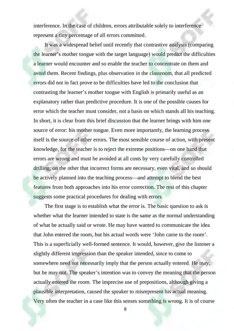 English Language Teaching Methodology 8