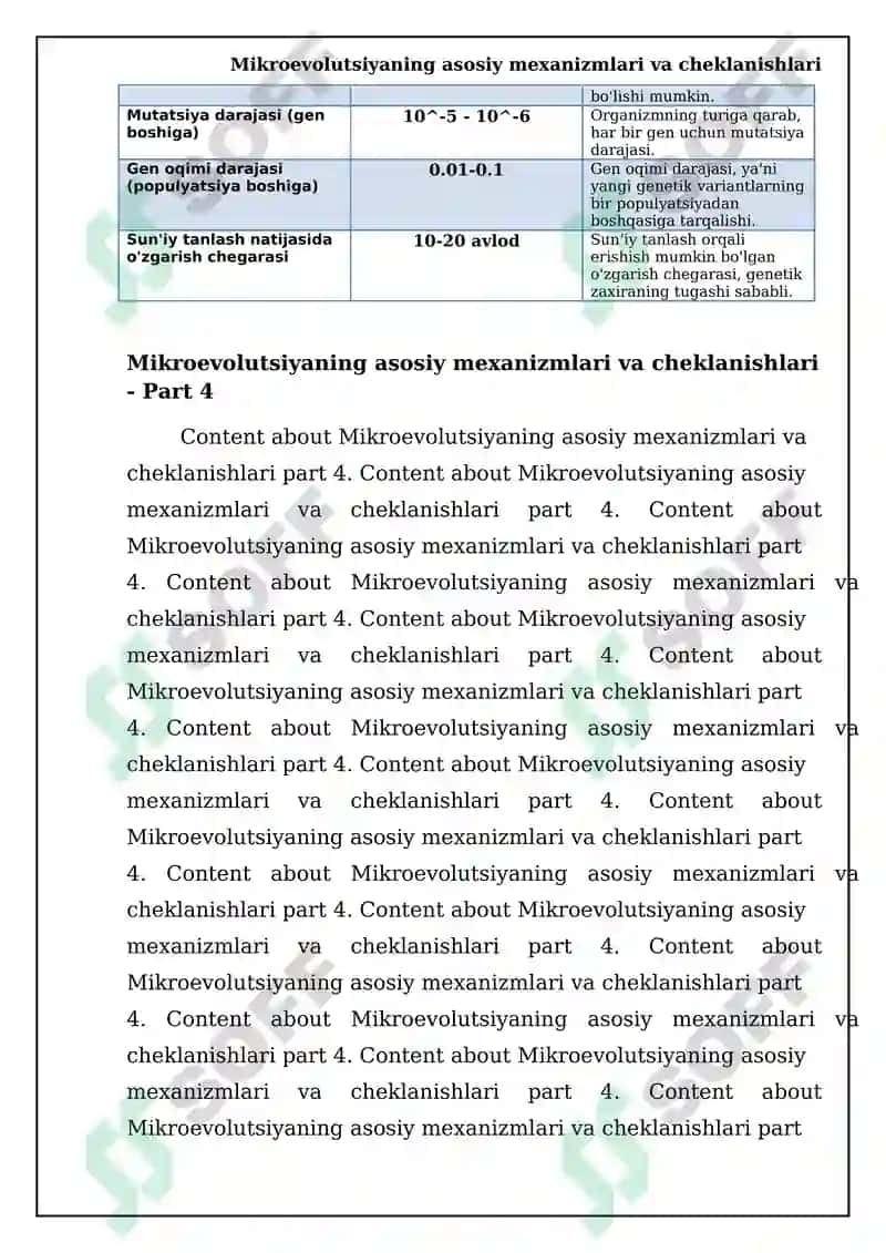 Mikroevolutsiya 8