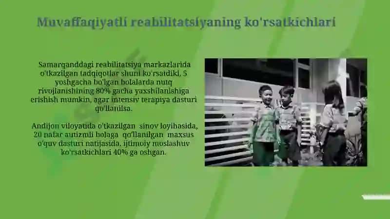 Ilk yoshdagi bolalarning reabilitatsiyasi 8