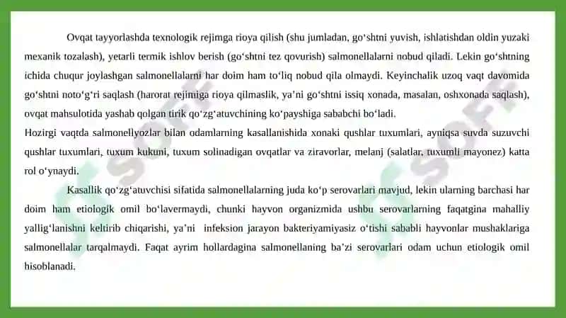 Salmonellyoz epidemiologiyasi va profilaktikasi 8