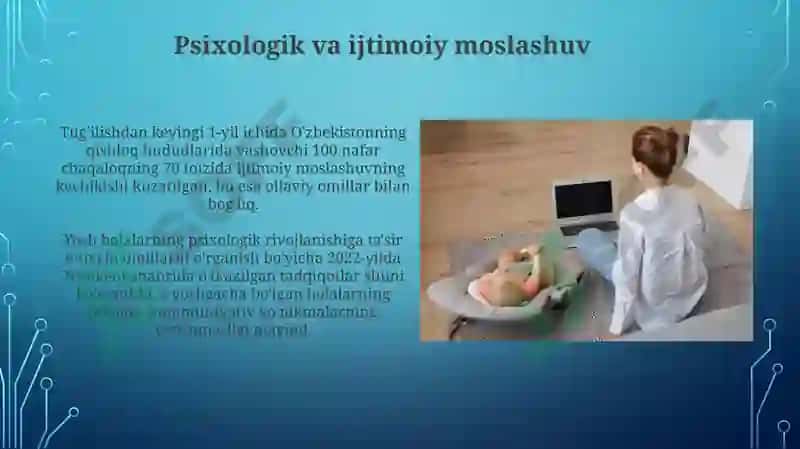 Ona va bola salomatligini ta'minlash 8