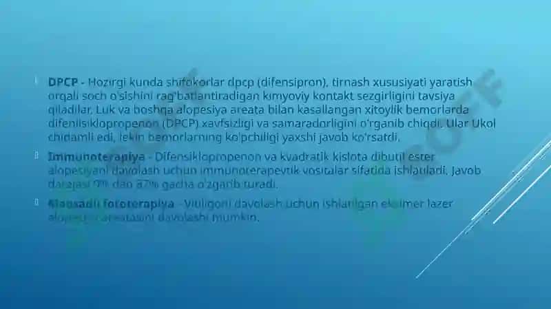 ALOPETSIYANING ZAMONAVIY DAVOLASH USULLARI 8