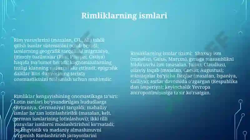 Tarixiy onomastika 8