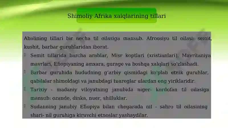 Afrika xalqlari etnologiyasi 8