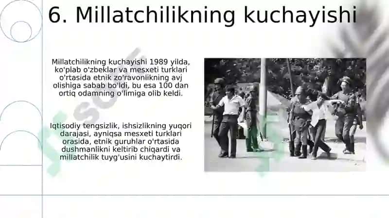 Farg'ona voqealarini kelib chiqishining sabablari va oqibatlari 8