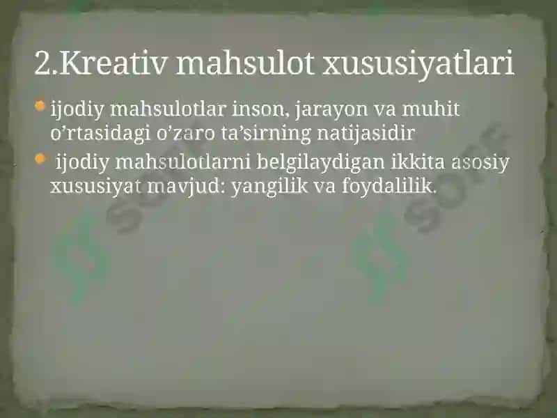 Kreativ mahsulot va fikrlash dizayni (“Design thinking”) 8