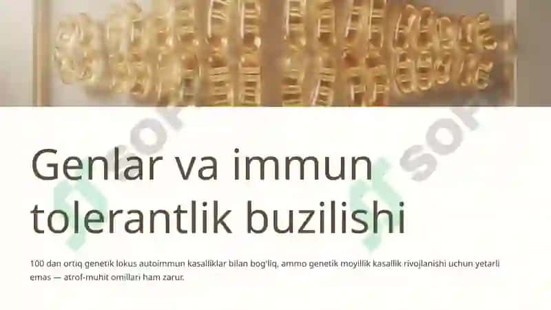 Immunologik tolerantlik nuqsonlari va autoimmun kasalliklar 8