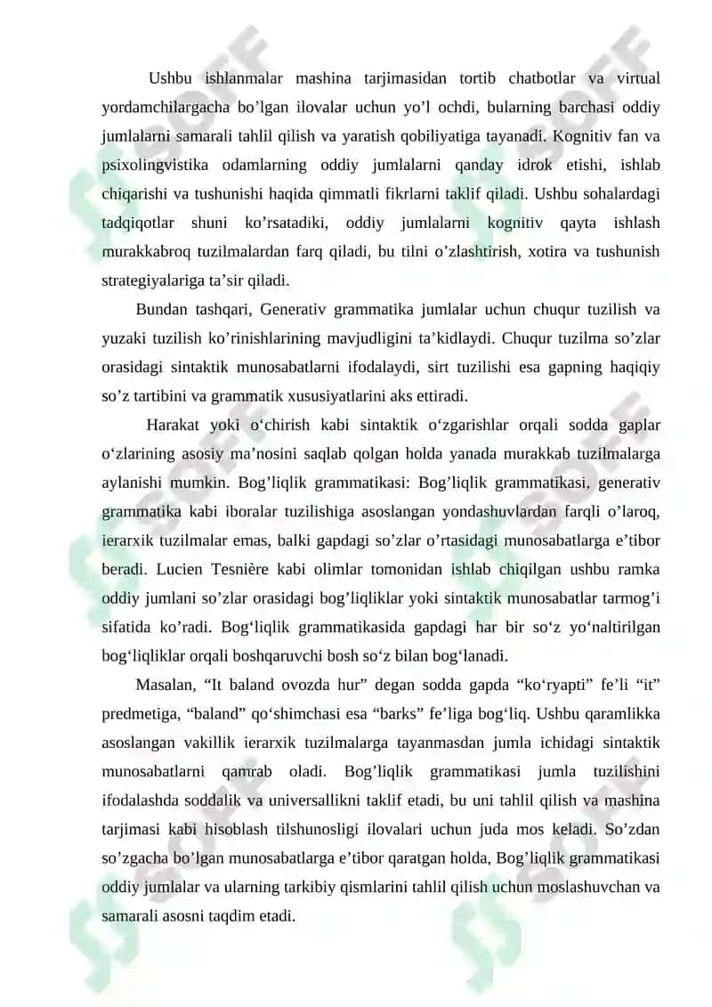 "Sodda gap o’qitish metodikasi" 8