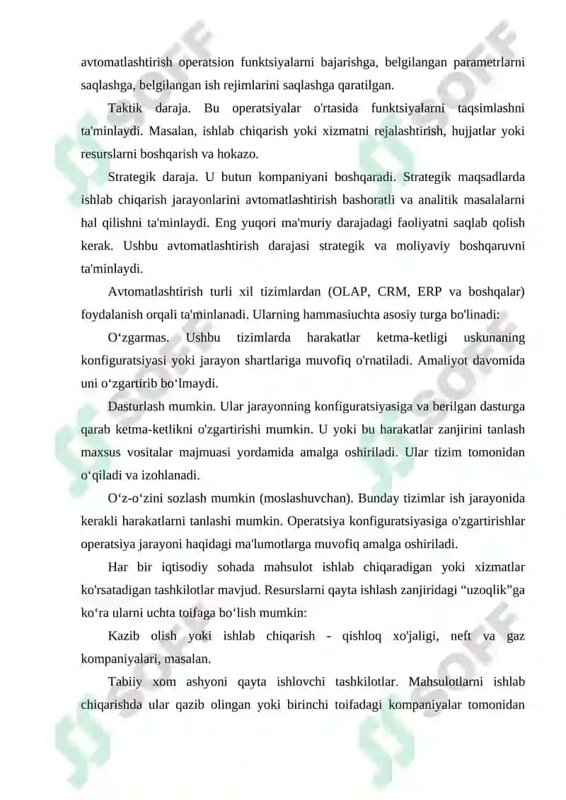 Ishlab chiqaruv jarayonlarini avtomatlashtirish 8