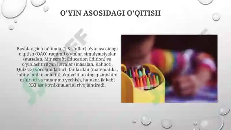 Boshlangʻich taʼlim pedagogikasi fanida zamonaviy tindensiyalarni oʻrganish 8