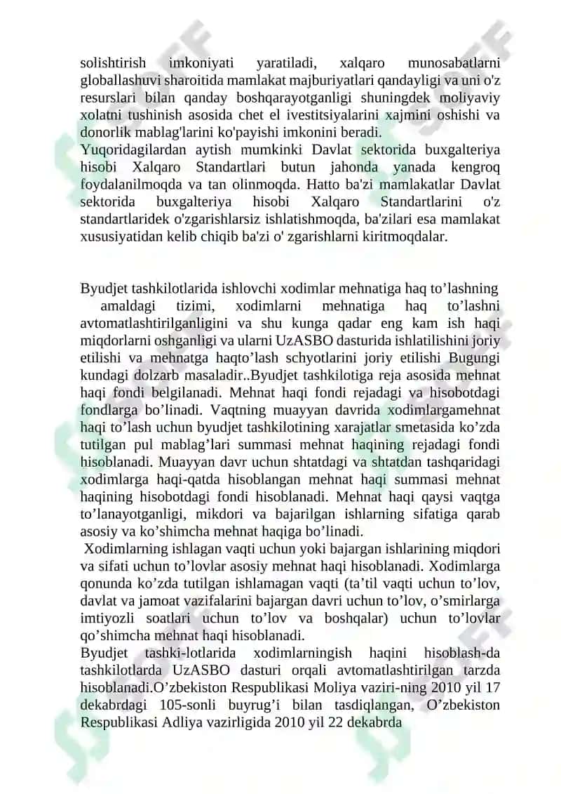 Byudjet tashkilotlarida mehnat haqi hisobi 8