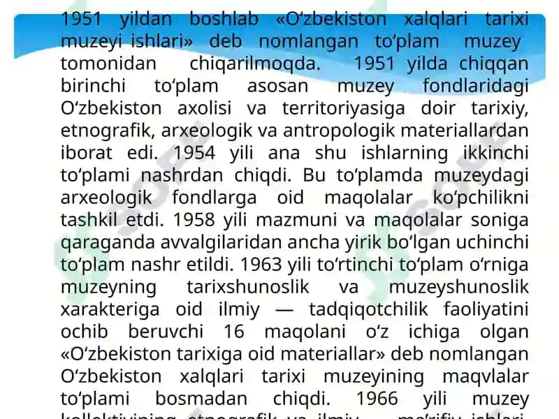 Muzeyning Ilmiy Ma'lumotnoma Apparati 8