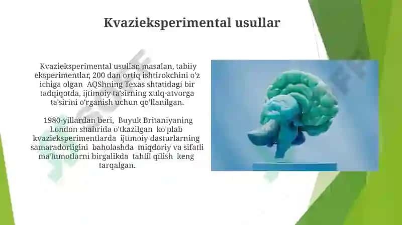 Umumiy Pisixologiya Fanining Tadqiqot Metodlari 8
