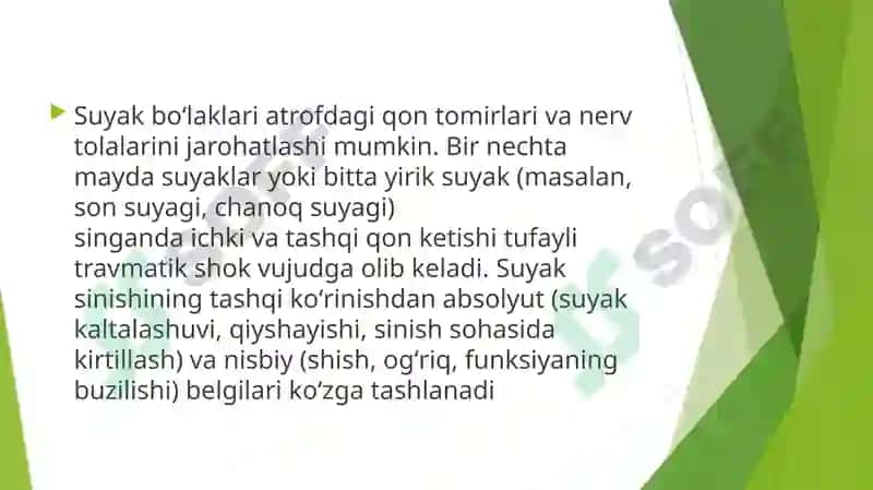 Suyak sinishlarida zamonaviy davolash usullari 8