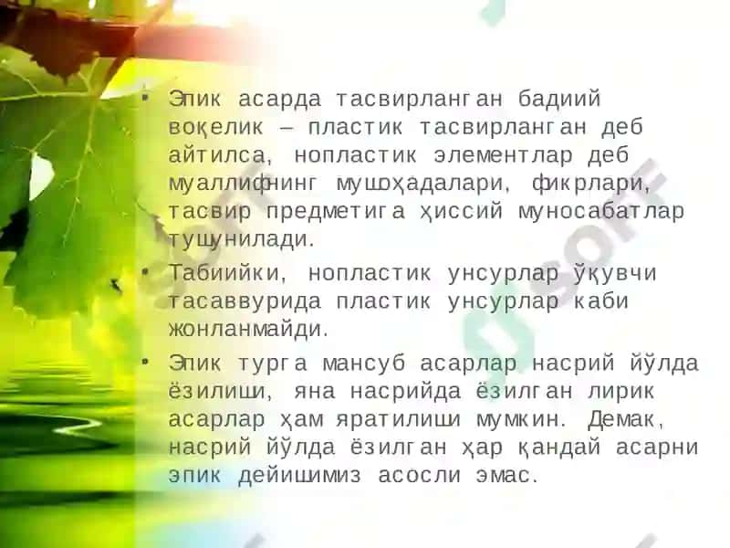 Адабий тур тушунчаси 8