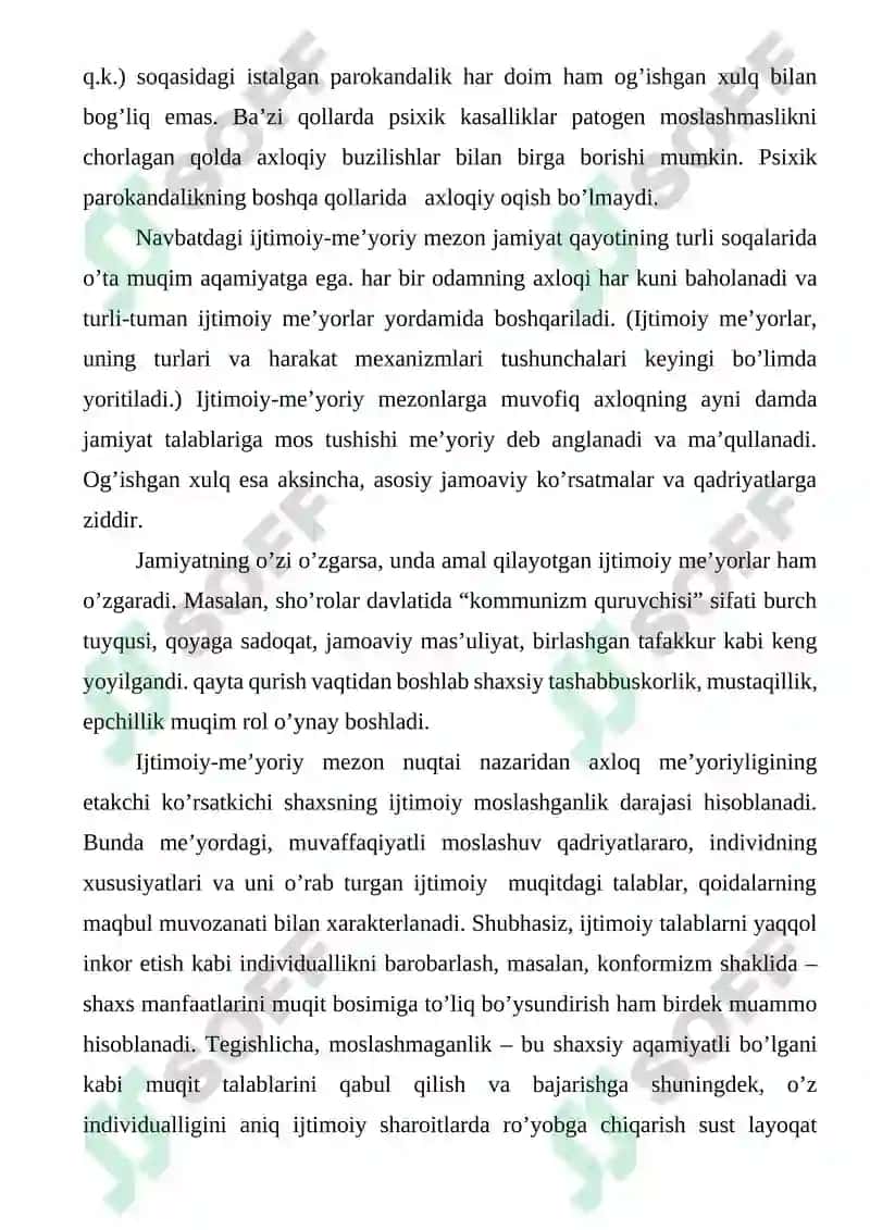Xulqi og'ishgan bolalar psixologiyasi kursi 8