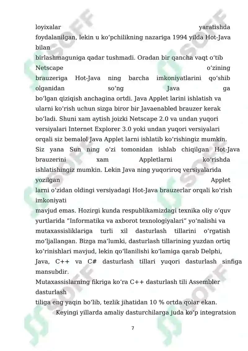 Bajargan vazifalar ro’yhati 8
