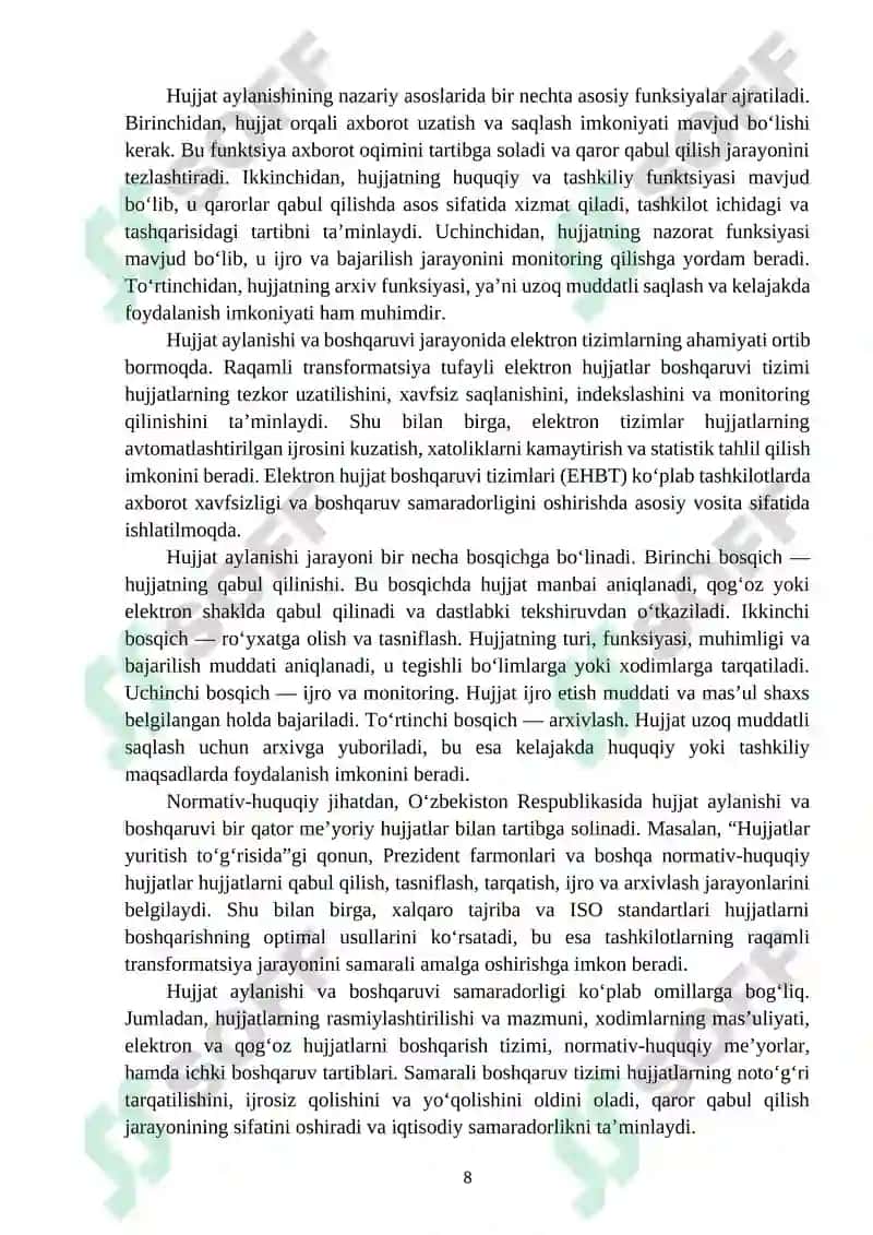 Hujjatlashtirish 8