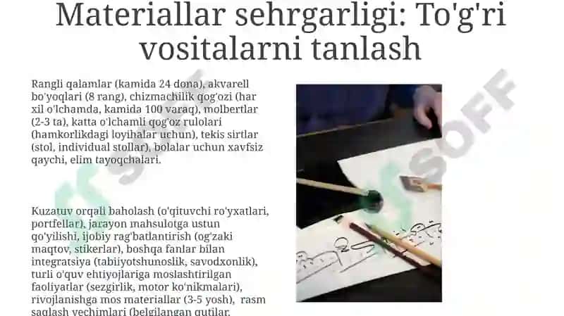 Yosh rassomlarni rag'batlantirish: Chizish asoslari 8