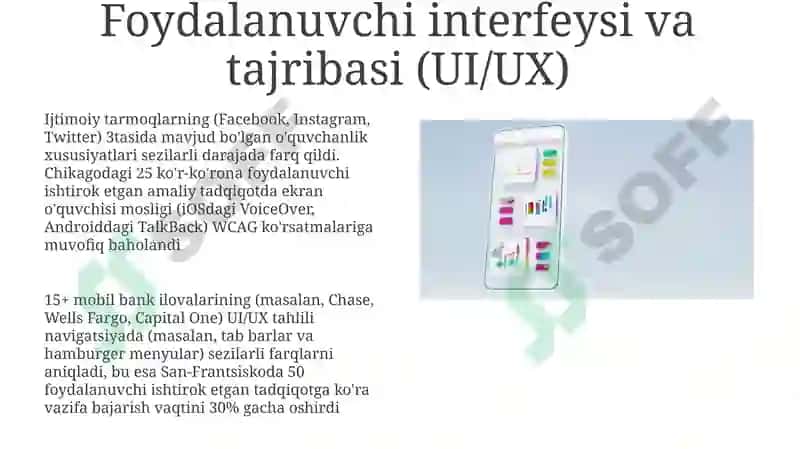 Mobil ilovalarga kôrsatiladigan xizmatlar taxlili 8