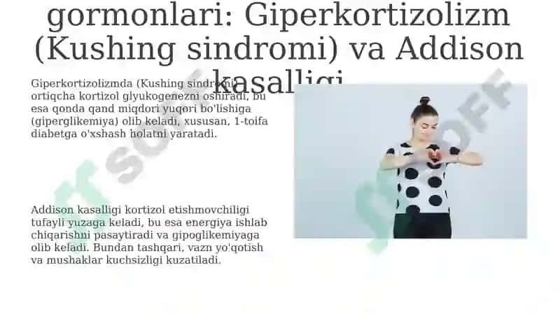 Gormonlarning giper va gipofunktsiyasini metobalizmning o'zgarishiga ta'siri 8
