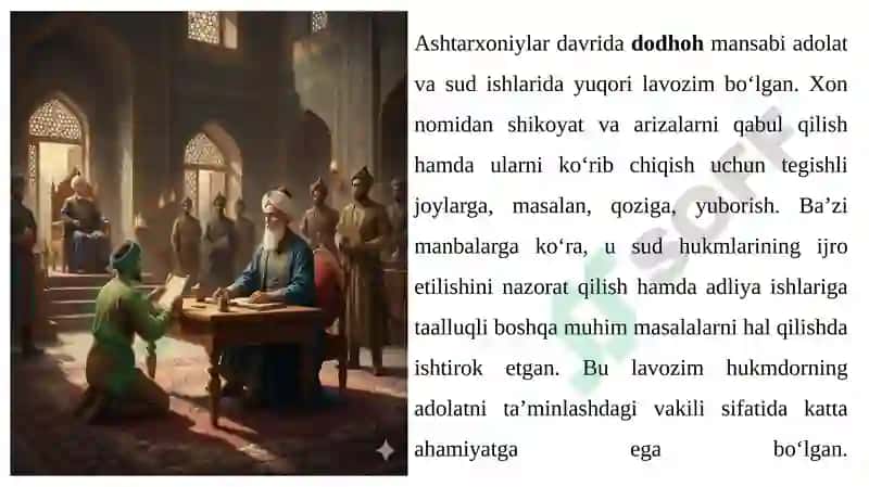 Ashtarxoniylarda davrida Davlat boshqaruvining tuzilishi 8