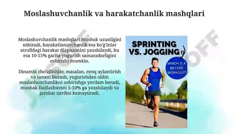 Qisqa masofaga yugurishda maxsus jismoniy tayyorgarlik 8