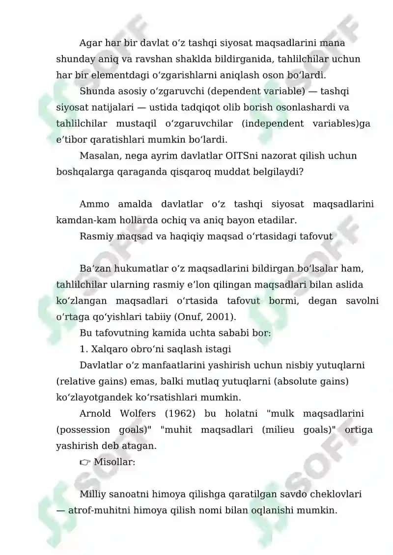 “Jonathan Paquin ning Foreign Policy analysis kitobining 1- 40 sahifalari tarjimasi” 8