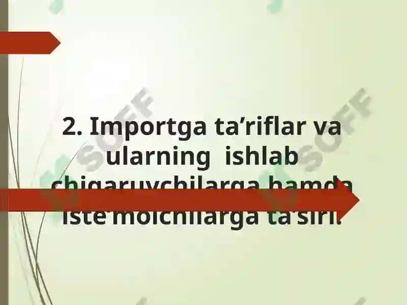 TASHQI SAVDO SIYOSATI 8