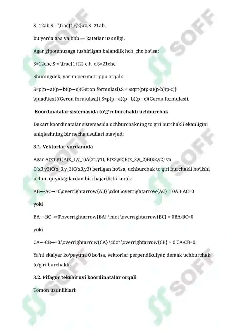 Analitik geometriya fanida geometrik figuralarni Dekart koordinatalar sistemasida o‘rganish 8