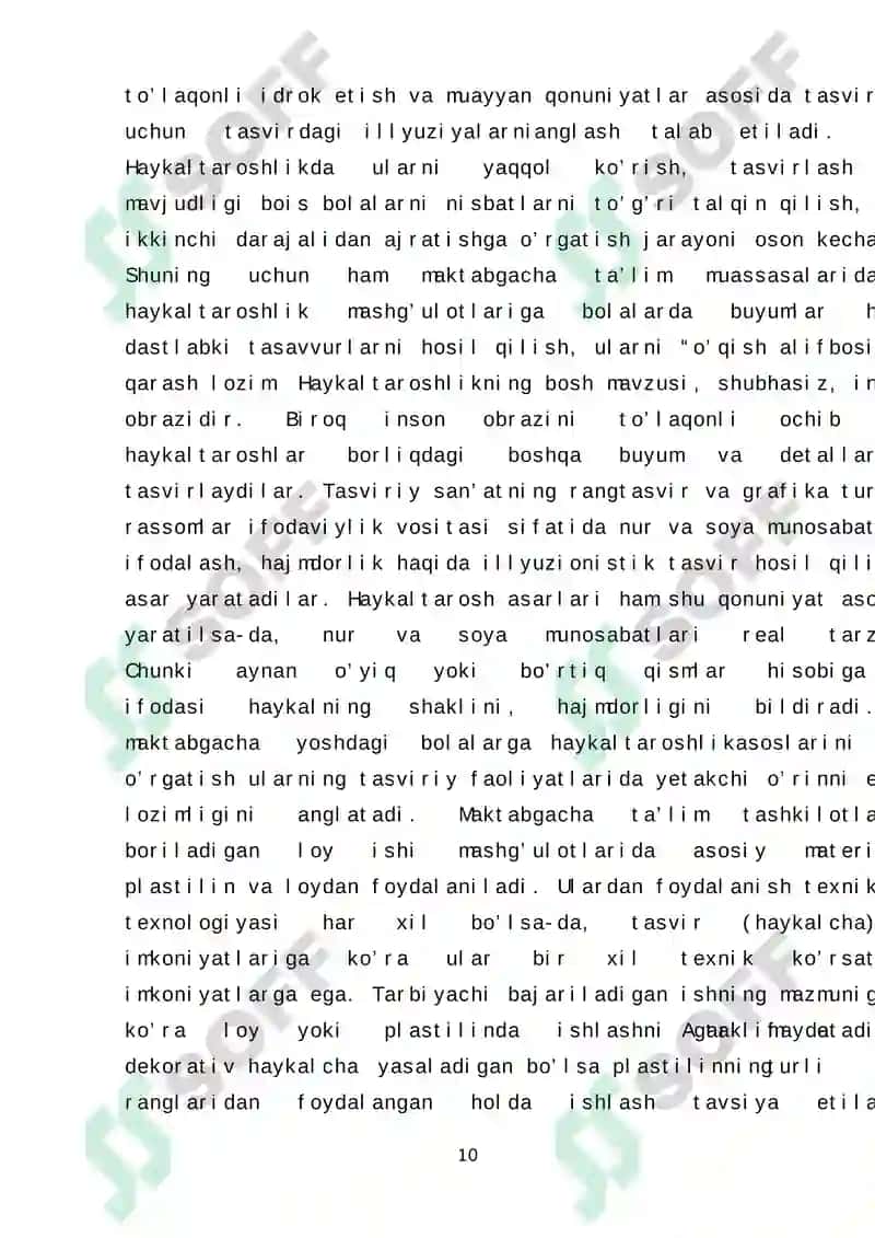 Maktabgacha taʼlim tashkilotlarida loy ishi mashgʻulotlari 8