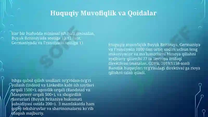 Ishga joylashtirish metodlari 8