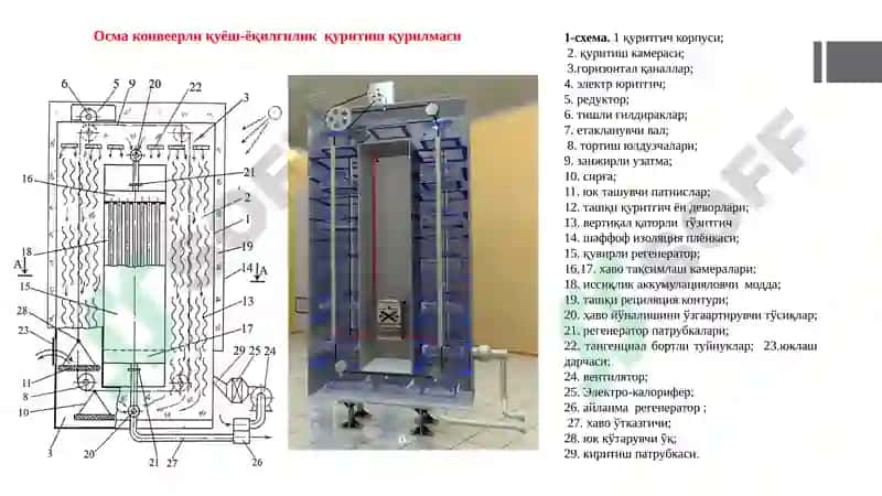 Мева-сабзавотлар ва узумни қуриш технологияси 8
