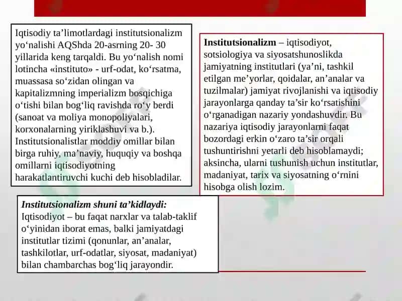 Hozirgi zamon iqtisodiy qarashlar evolyutsiyasi 8