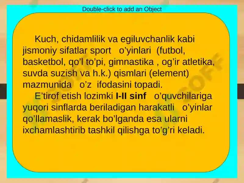Harakatli o’yinlar 8
