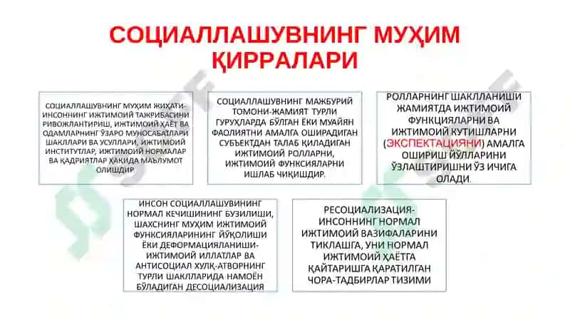 Социогенезда шахс 8