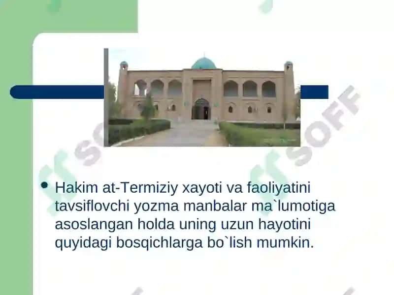 Al-Hakim at-Termiziy hayoti va ijodi 8