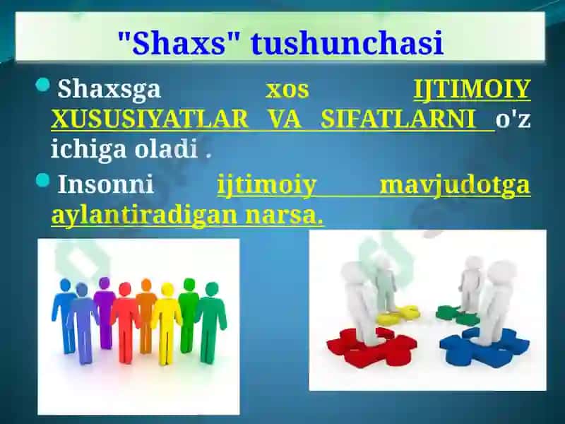 SHAXSNI RIVOJLANISH OMILLARI 8