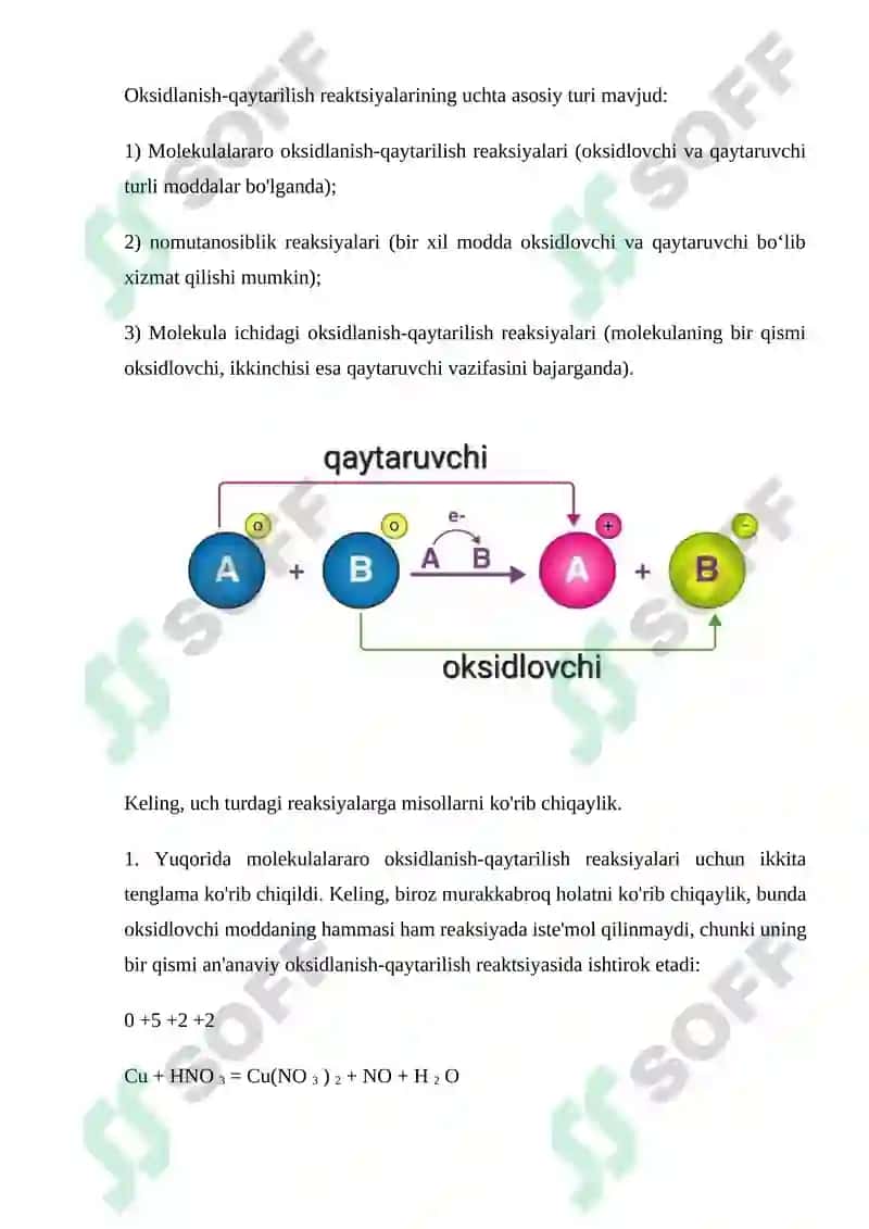 Oksidlanish–qaytarilish reaksiyalarining ahamiyati 8