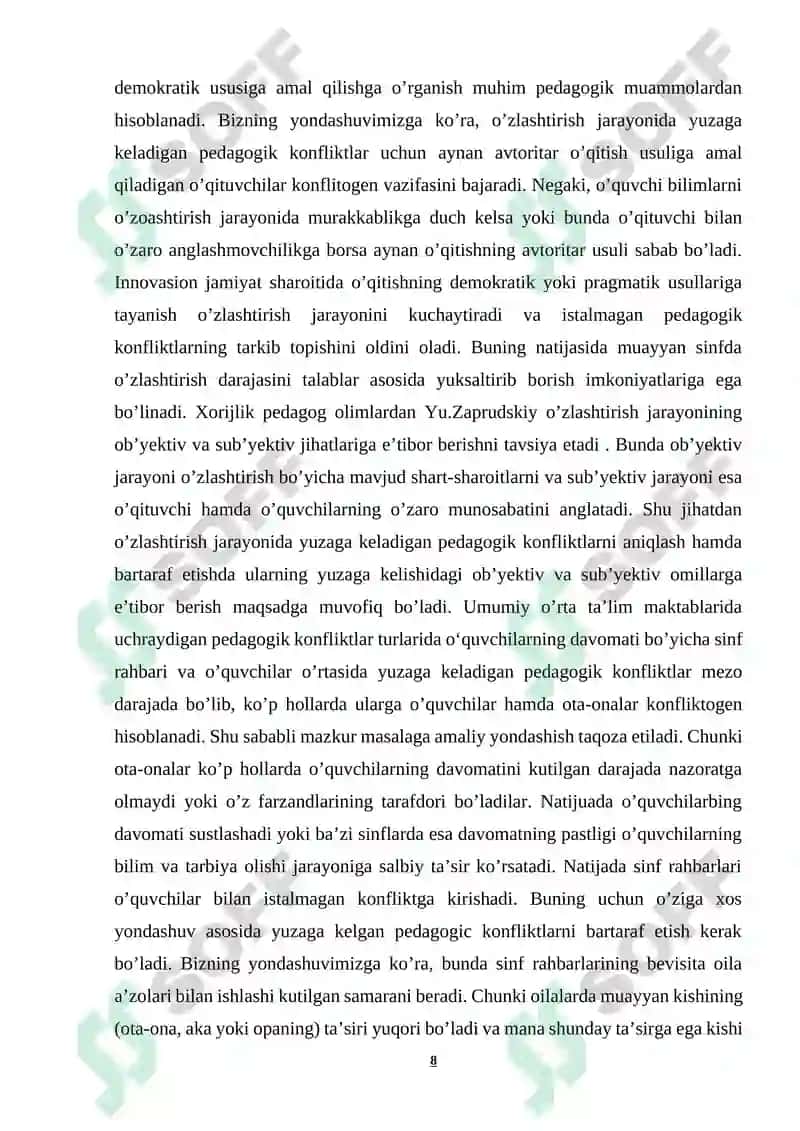 TA’LIM MUASSASIDA TALABALAR DAVOMATINI MONITORING QILISH TIZIMI 8